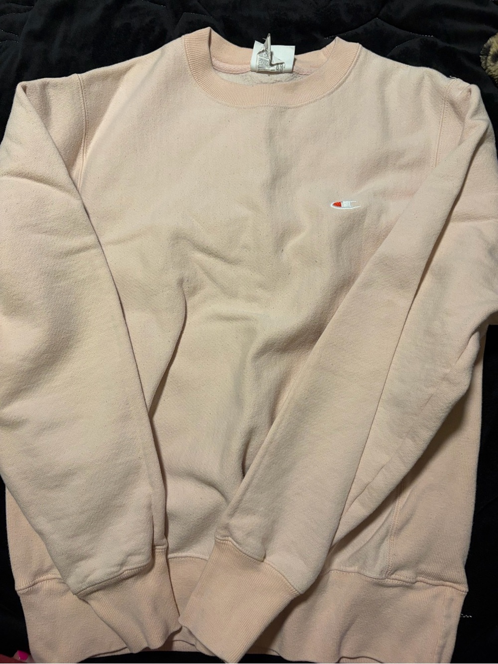 Vintage Champion Men's Crewneck Sweatshirt - Light Pink